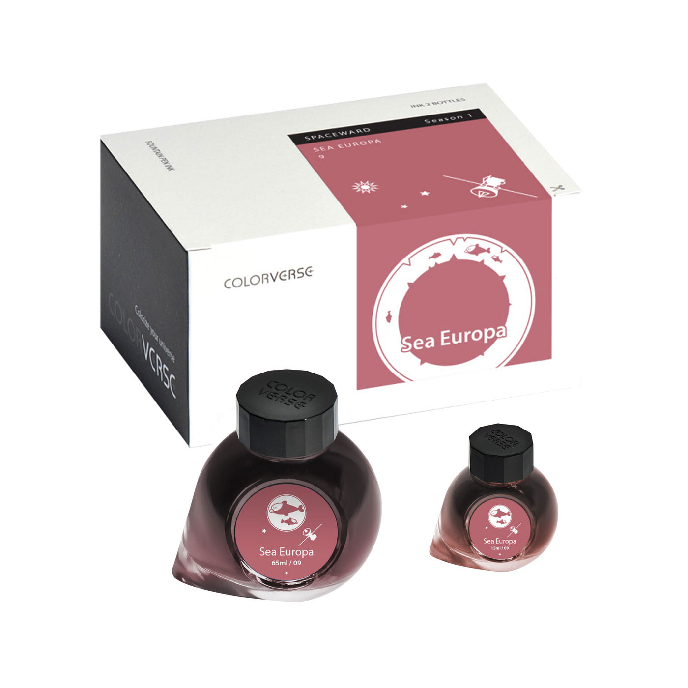 Colorverse Spaceward Sea Europa Ink Bottle Red - 65ml + 15ml 3