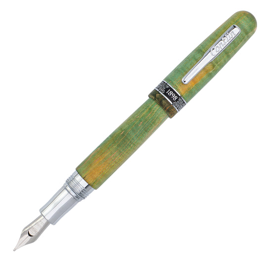 Conklin 1898 Fountain Pen - Stabilized Wood Matte Green CT (Limited Edition)