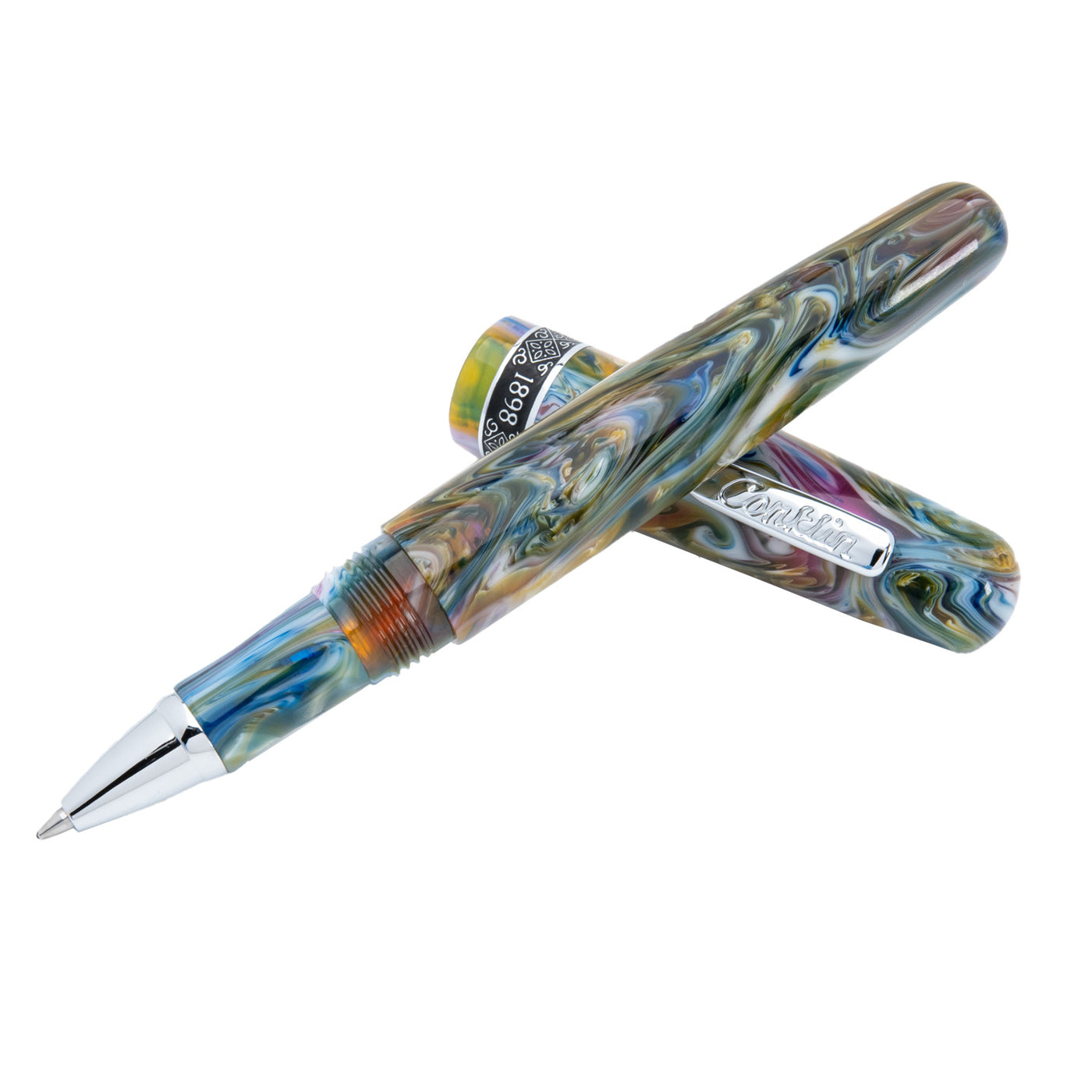 Conklin 1898 Roller Ball Pen - Misto Green CT 1