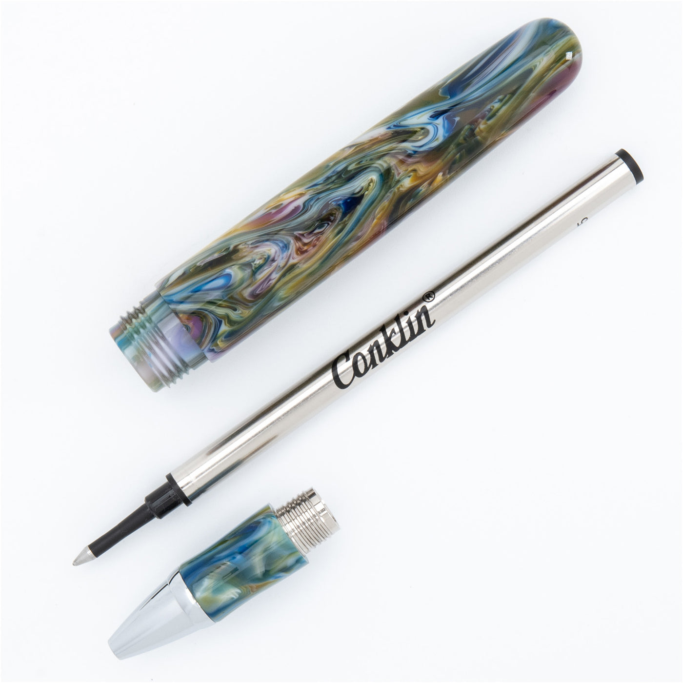 Conklin 1898 Roller Ball Pen - Misto Green CT 3