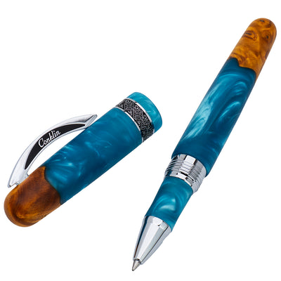 Conklin 1898 Roller Ball Pen - Spectra Fusion Blue CT (Limited Edition)