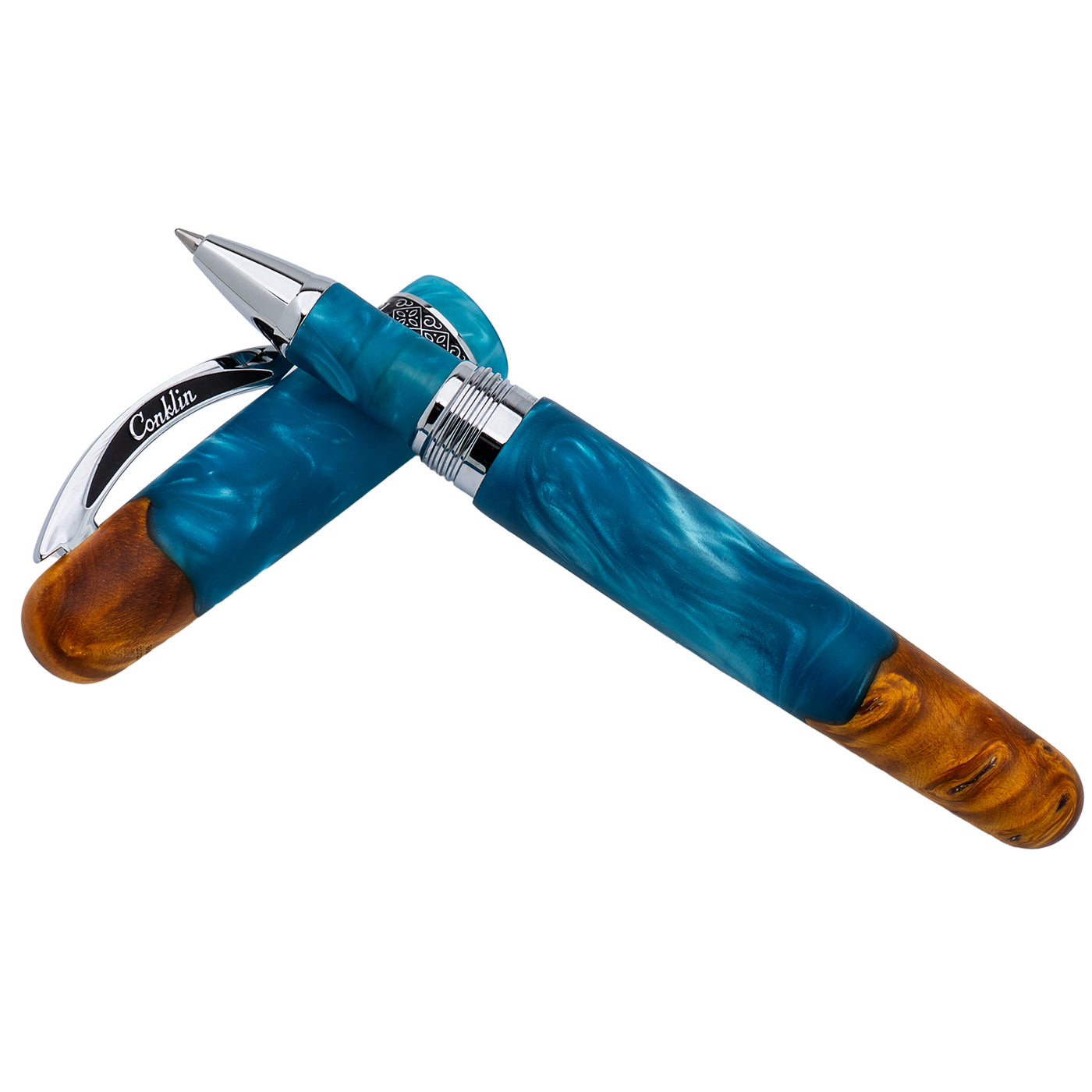 Conklin 1898 Roller Ball Pen - Spectra Fusion Blue CT (Limited Edition)