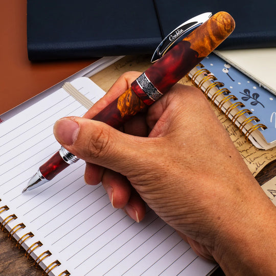 Conklin 1898 Roller Ball Pen - Spectra Fusion Burgundy CT (Limited Edition)