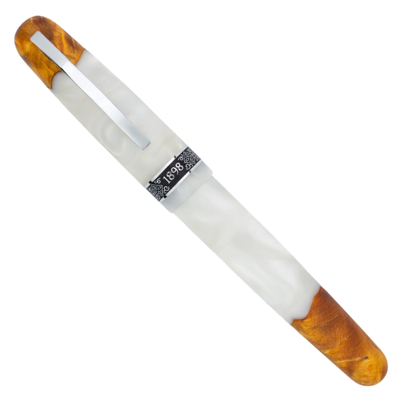 Conklin 1898 Roller Ball Pen - Spectra Fusion White CT (Limited Edition)