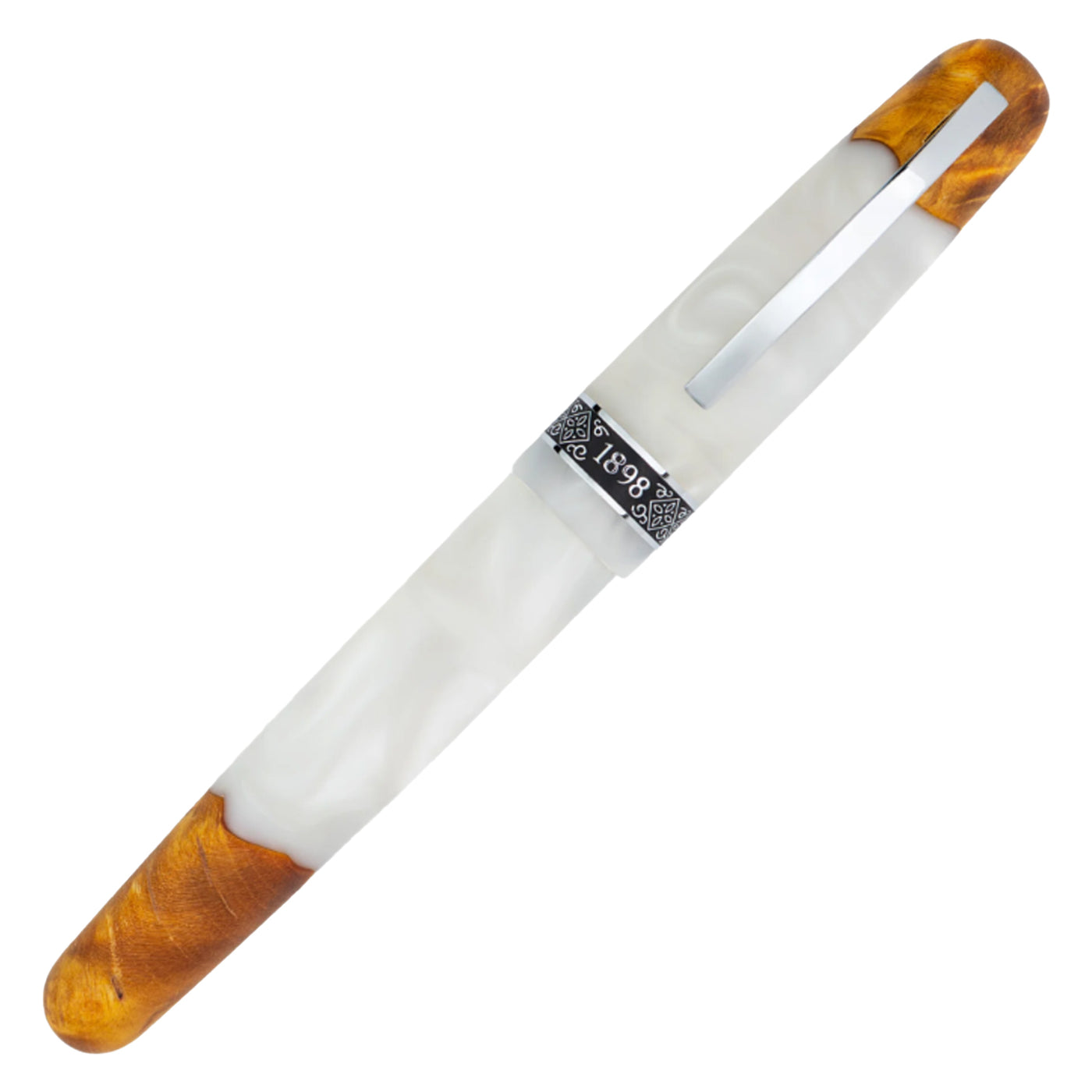 Conklin 1898 Roller Ball Pen - Spectra Fusion White CT (Limited Edition)