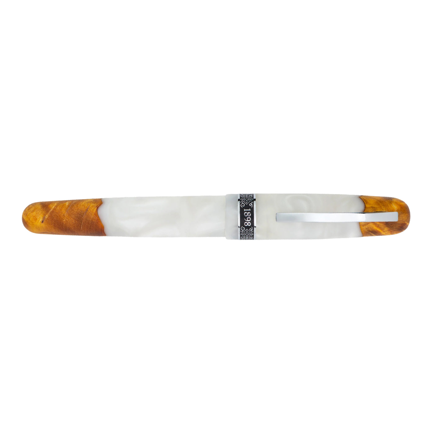 Conklin 1898 Roller Ball Pen - Spectra Fusion White CT (Limited Edition)
