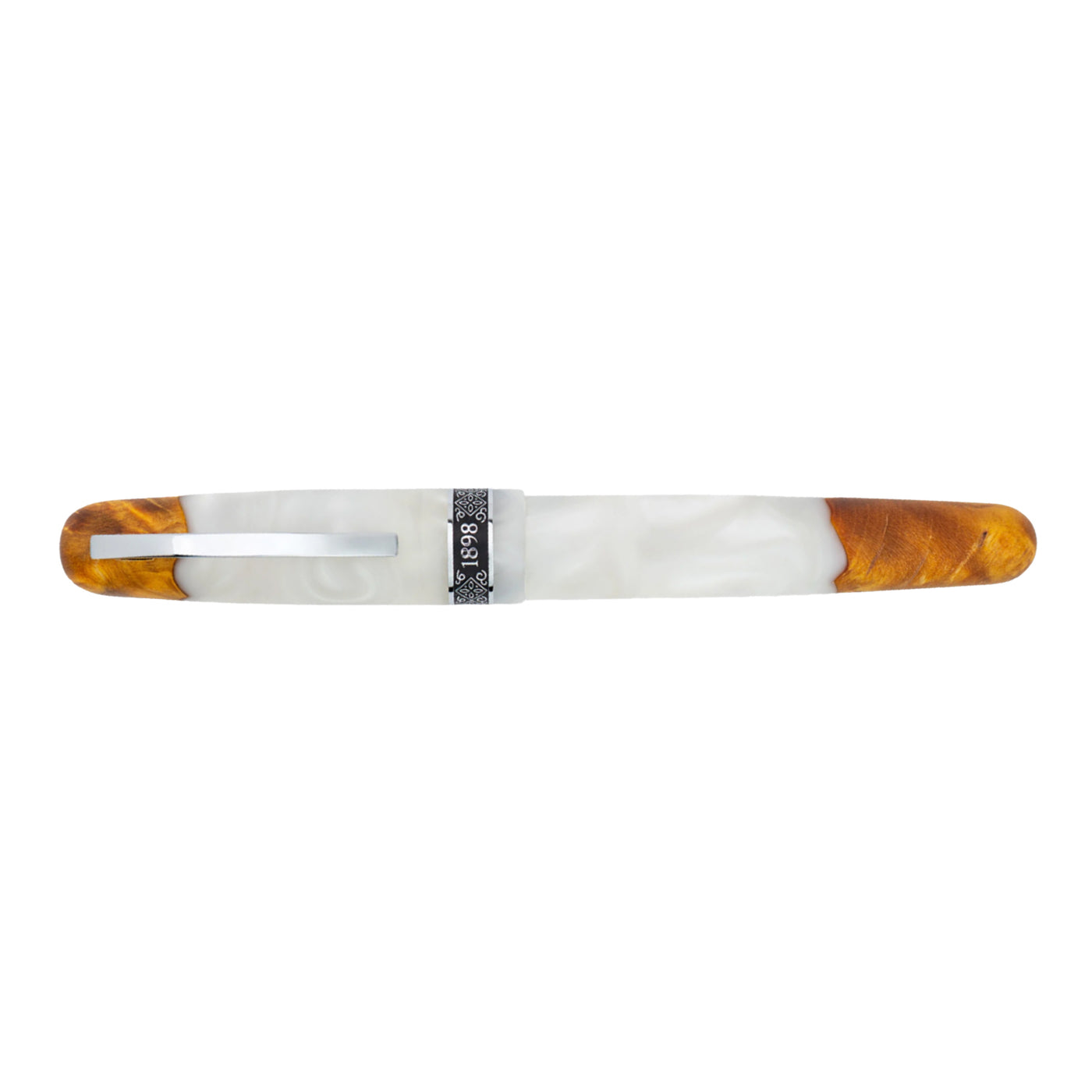 Conklin 1898 Roller Ball Pen - Spectra Fusion White CT (Limited Edition)