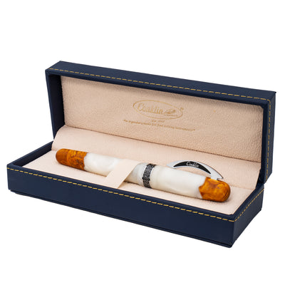 Conklin 1898 Roller Ball Pen - Spectra Fusion White CT (Limited Edition)