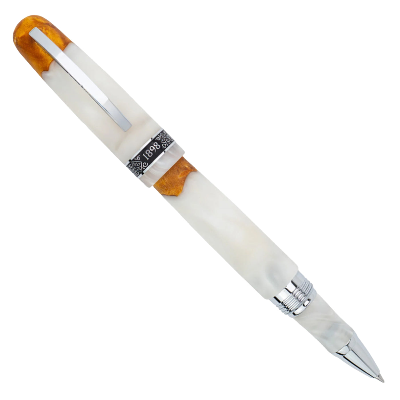 Conklin 1898 Roller Ball Pen - Spectra Fusion White CT (Limited Edition)
