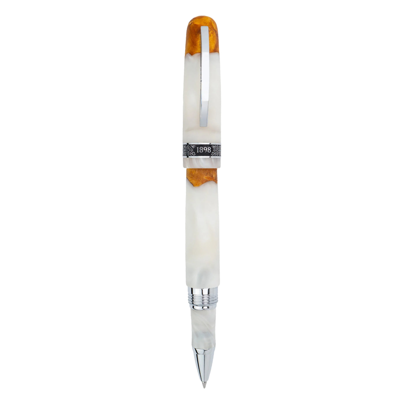 Conklin 1898 Roller Ball Pen - Spectra Fusion White CT (Limited Edition)