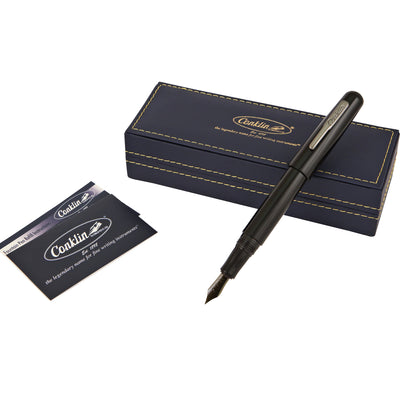 Conklin All American Fountain Pen - Raven Black RT