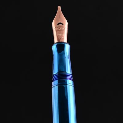 Conklin Duragraph Metal PVD Fountain Pen - Blue RGT 10