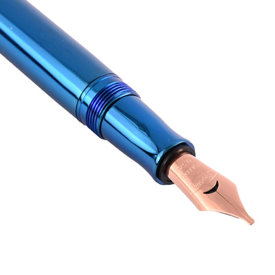 Conklin Duragraph Metal PVD Fountain Pen - Blue RGT 3