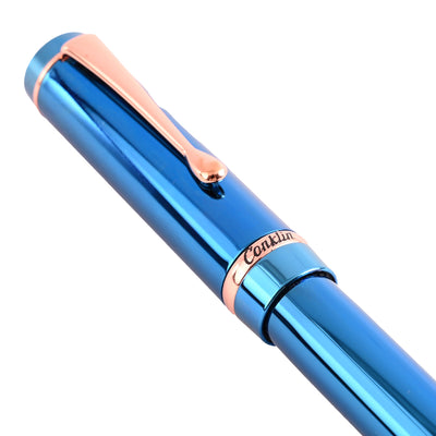 Conklin Duragraph Metal PVD Fountain Pen - Blue RGT 5