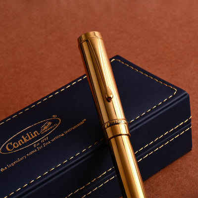 Conklin Duragraph Metal PVD Fountain Pen - Gold 10