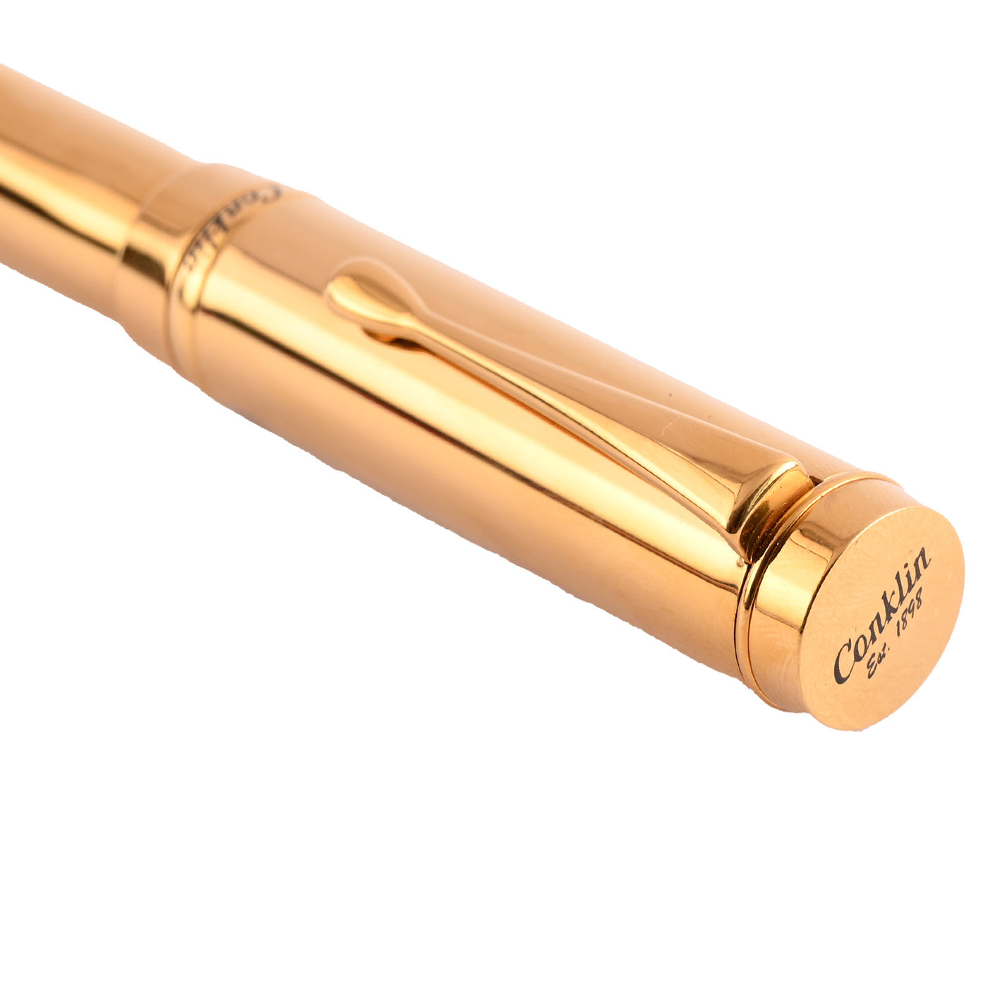 Conklin Duragraph Metal PVD Fountain Pen - Gold 4