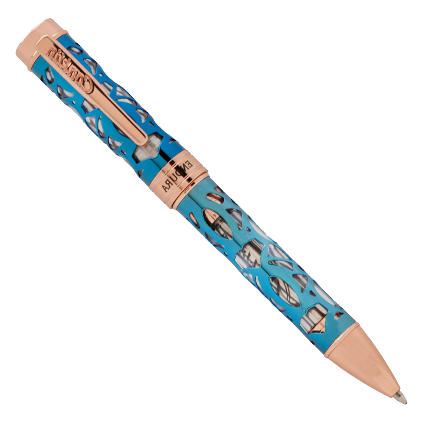 Conklin Endura Deco Crest Ball Pen - Demo Blue RGT 2