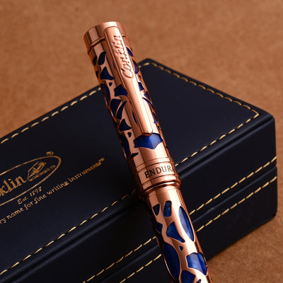 Conklin Endura Deco Crest Fountain Pen - Blue 14