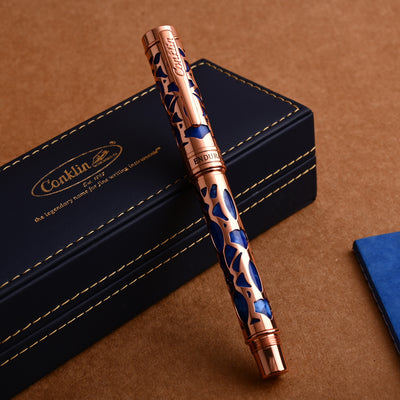 Conklin Endura Deco Crest Fountain Pen - Blue 15