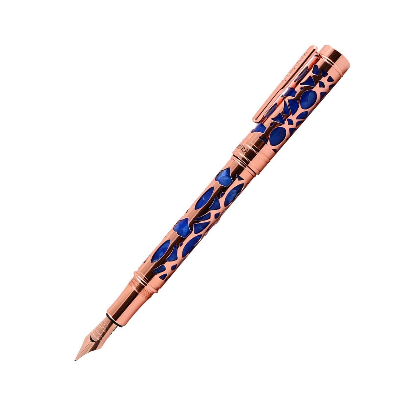 Conklin Endura Deco Crest Fountain Pen - Blue 3