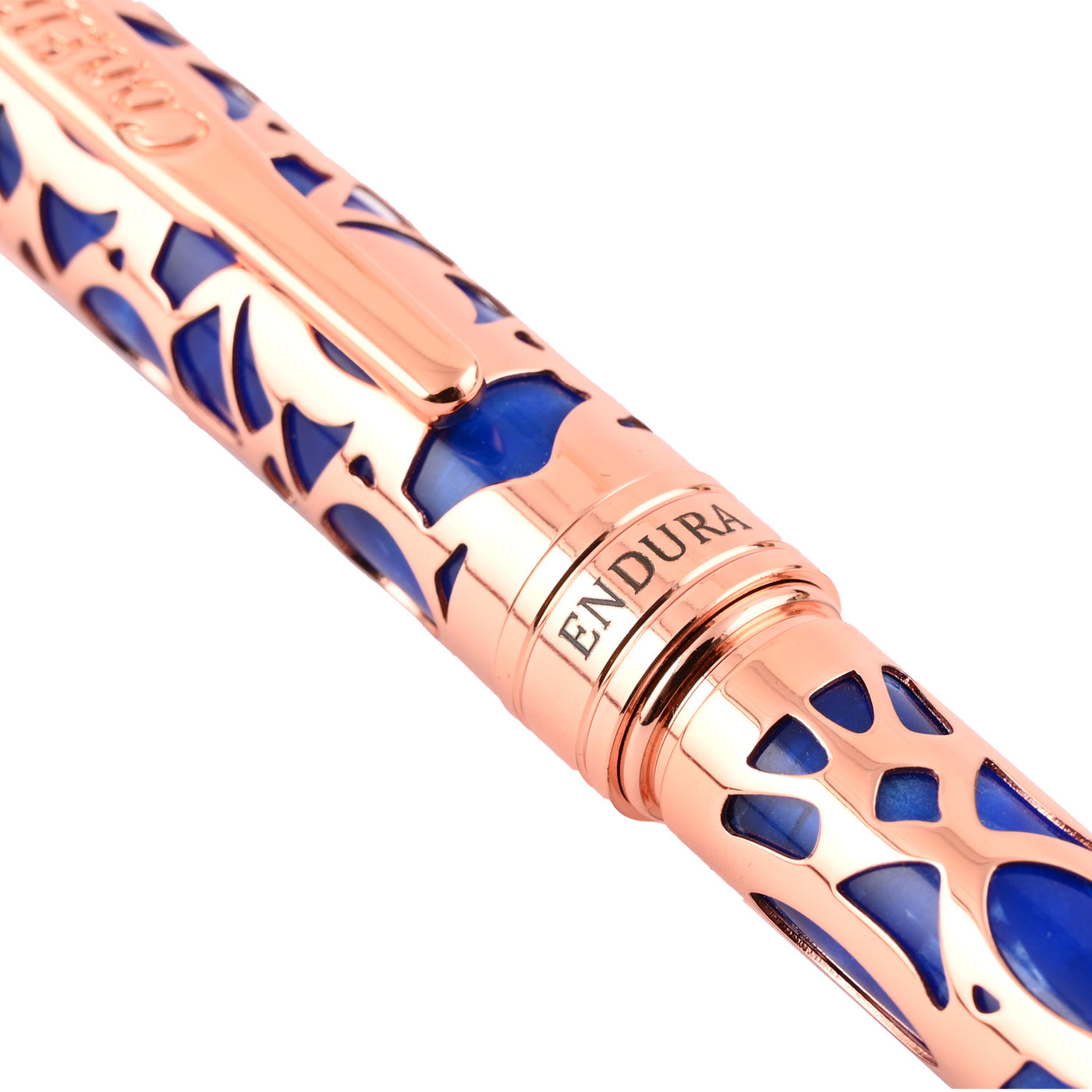 Conklin Endura Deco Crest Fountain Pen - Blue 6