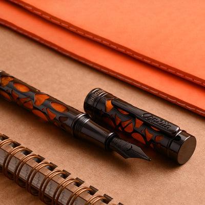 Conklin Endura Deco Crest Fountain Pen - Orange 10