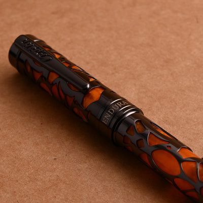 Conklin Endura Deco Crest Fountain Pen - Orange 11