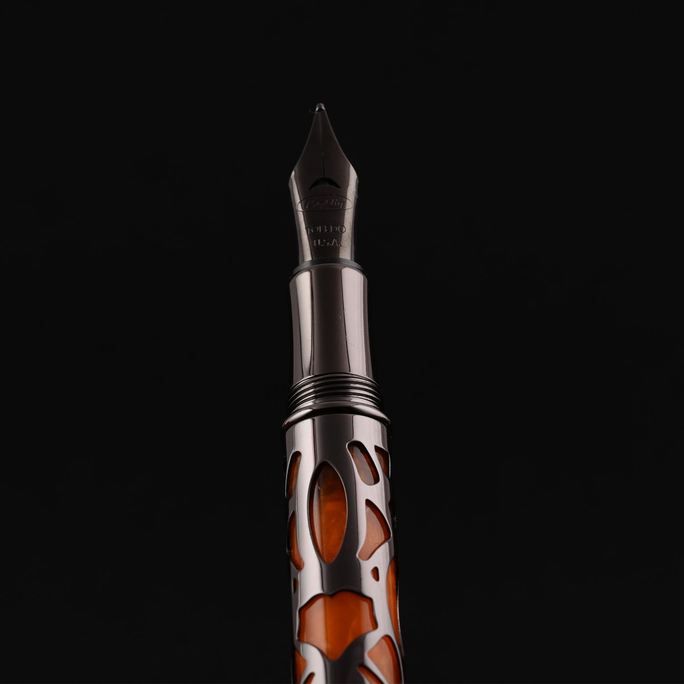 Conklin Endura Deco Crest Fountain Pen - Orange 13