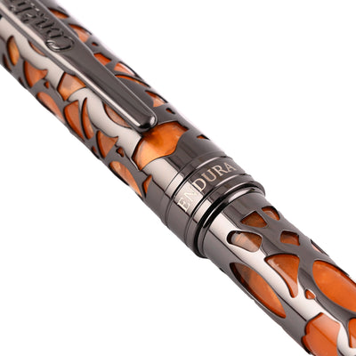 Conklin Endura Deco Crest Fountain Pen - Orange 6