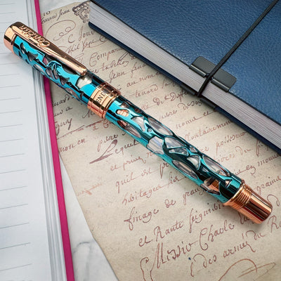 Conklin Endura Deco Crest Roller Ball Pen - Demo Blue RGT 11