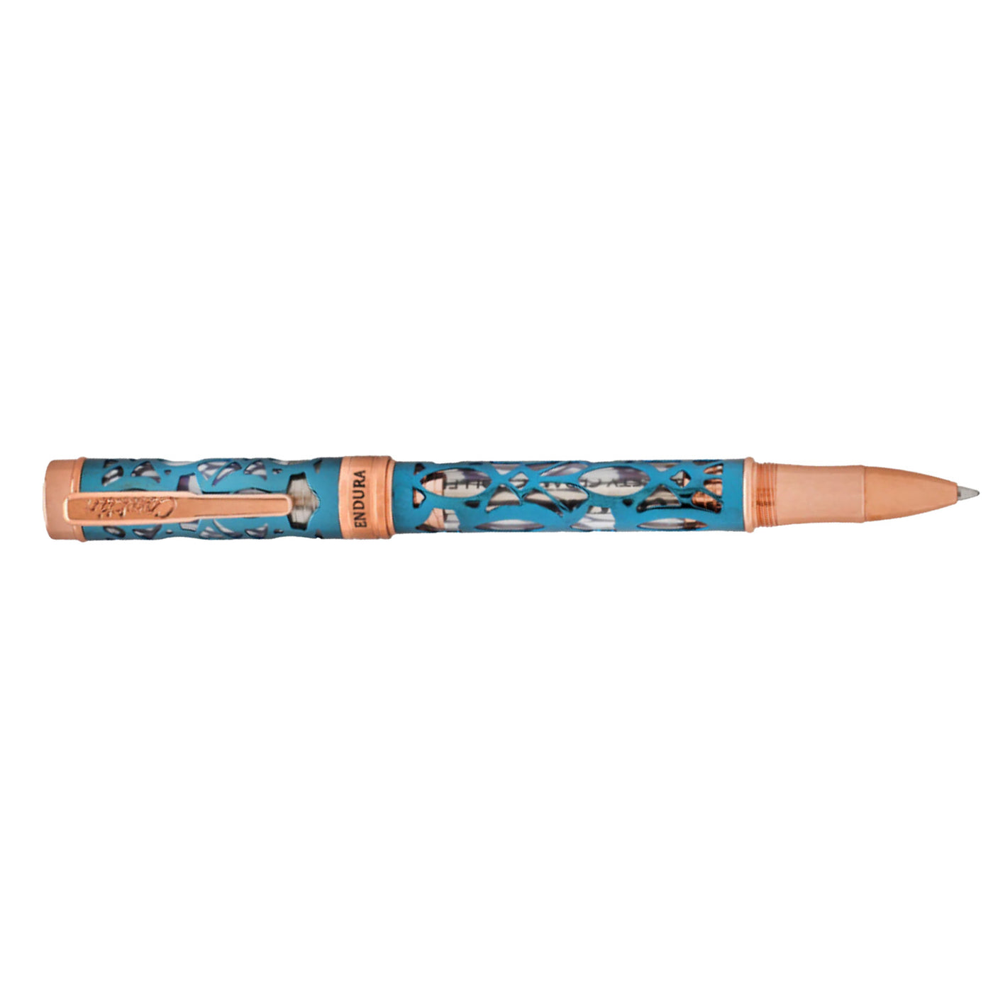 Conklin Endura Deco Crest Roller Ball Pen - Demo Blue RGT 3