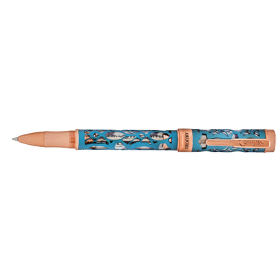 Conklin Endura Deco Crest Roller Ball Pen - Demo Blue RGT 4