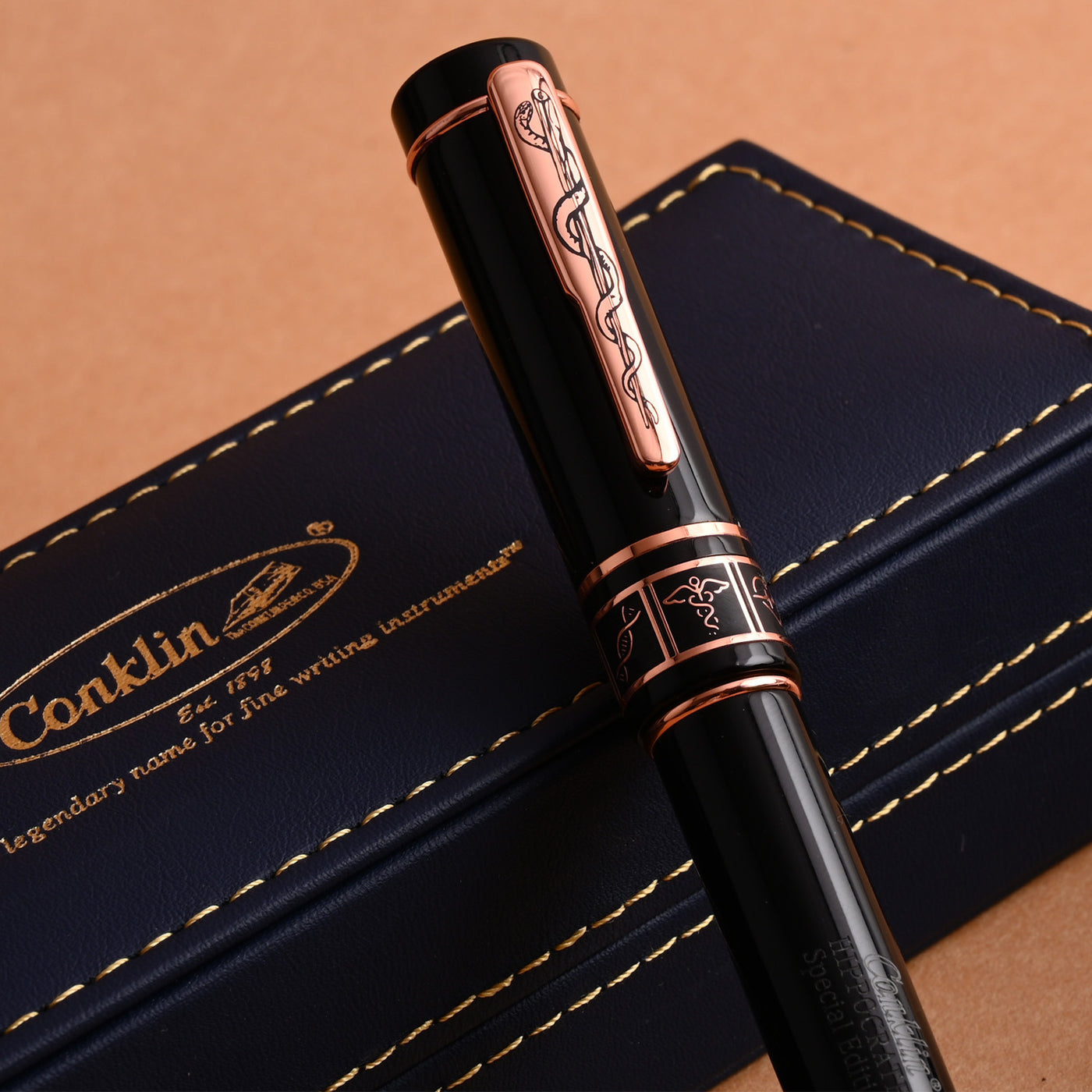 Conklin Hippocrates Roller Ball Pen - Black RGT (Special Edition) 12