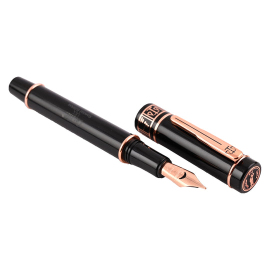 Conklin Lex Fountain Pen with Ink Bottle - Black RGT (Special Edition)