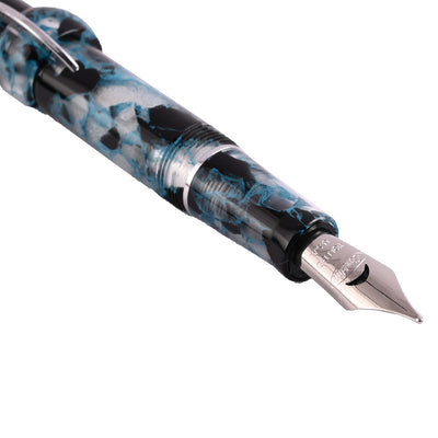 Conklin Mark Twain Cresent Filler Fountain Pen - Blue Array CT 2