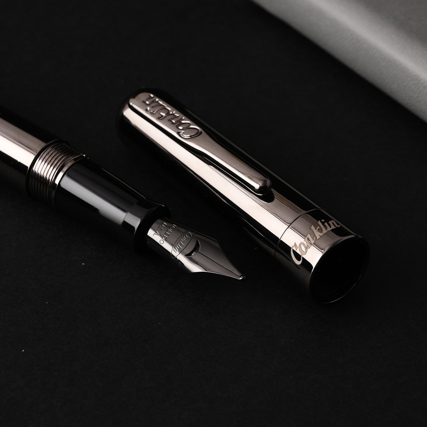 Conklin Mark Twain Cresent Filler Fountain Pen - Gunmetal (Limited Edition) 12