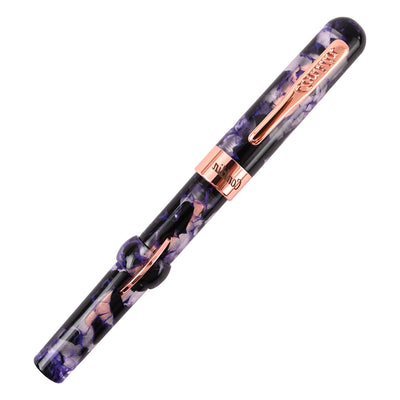 Conklin Mark Twain Cresent Filler Fountain Pen - Purple Fusion RGT 4