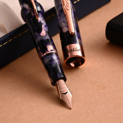 Conklin Mark Twain Cresent Filler Fountain Pen - Purple Fusion RGT 6