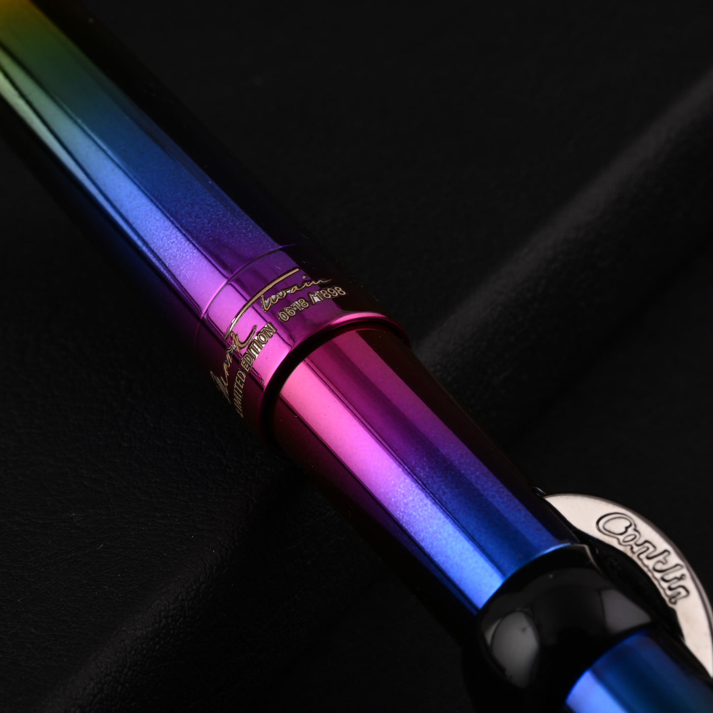 Conklin Mark Twain Cresent Filler Fountain Pen - Rainbow (Limited Edition) 14