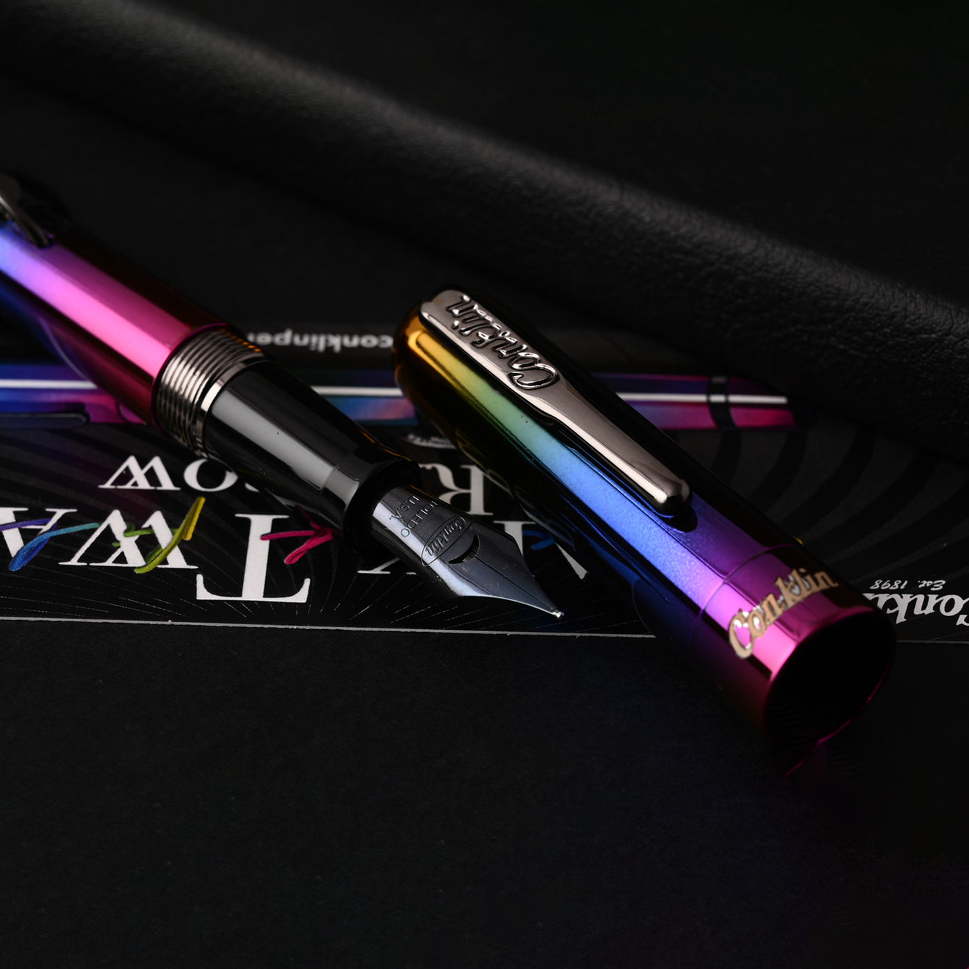 Conklin Mark Twain Cresent Filler Fountain Pen - Rainbow (Limited Edition) 16