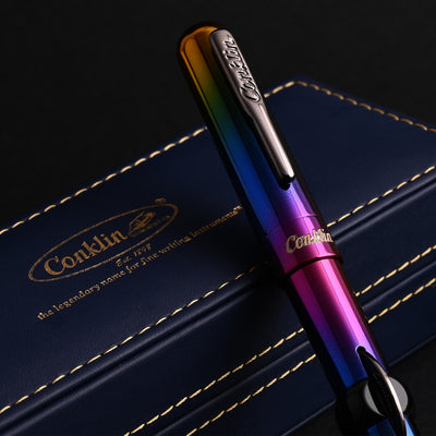 Conklin Mark Twain Cresent Filler Fountain Pen - Rainbow (Limited Edition) 20