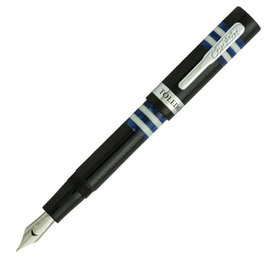 Conklin Toledo Fountain Pen - Black Blue CT