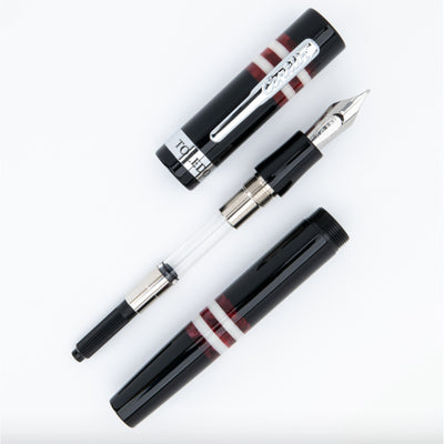 Conklin Toledo Fountain Pen - Black Burgundy CT