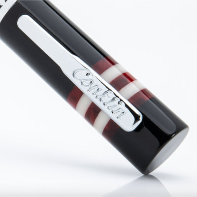 Conklin Toledo Fountain Pen - Black Burgundy CT