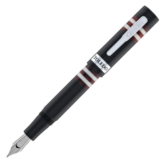 Conklin Toledo Fountain Pen - Black Burgundy CT
