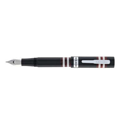 Conklin Toledo Fountain Pen - Black Burgundy CT