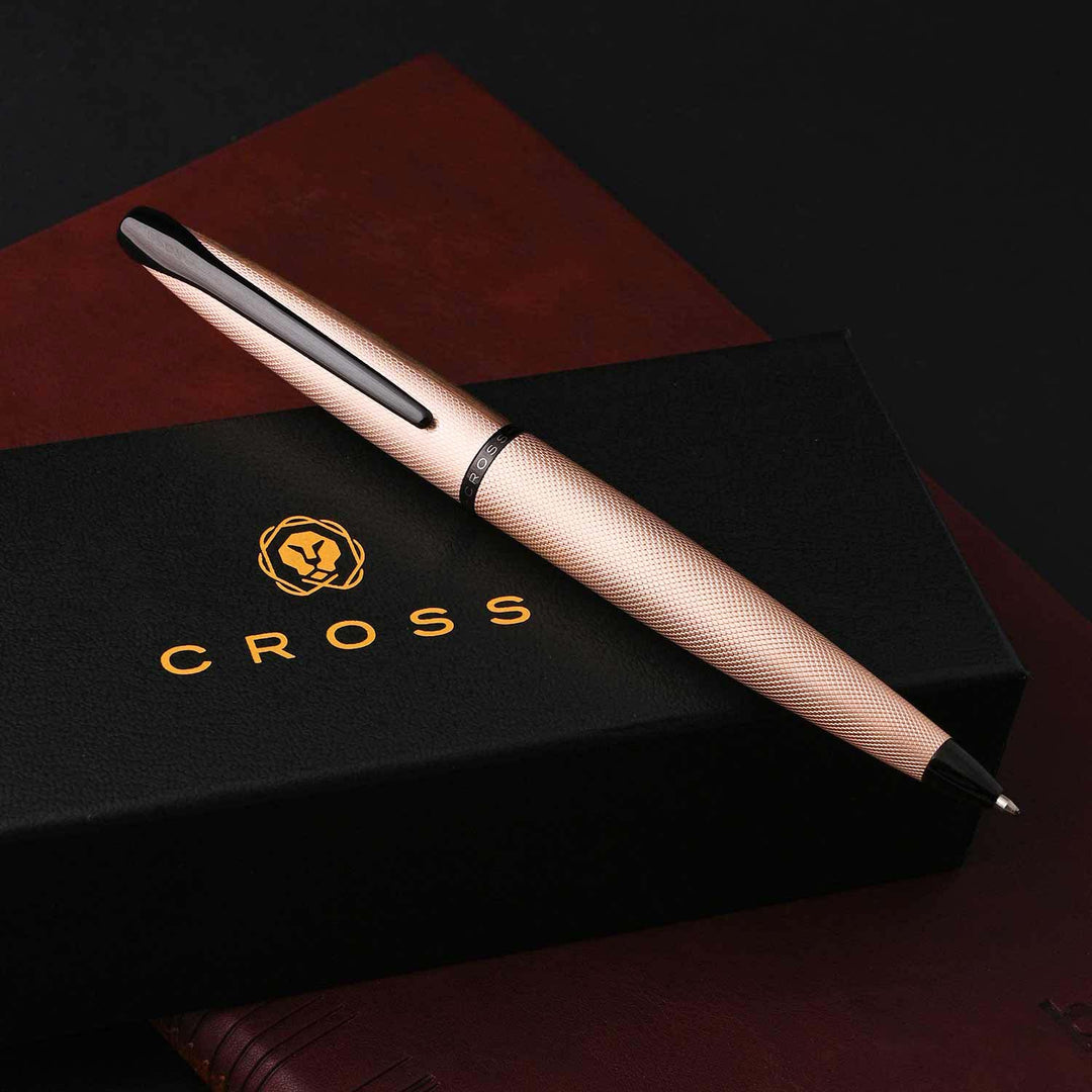 Cross ATX Brushed Rose Gold Ball Pen Shop Online at Makoba Cross