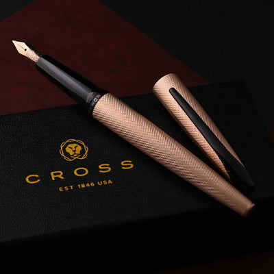 Cross ATX Fountain Pen - Brushed Rose Gold 8