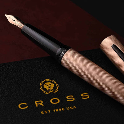 Cross ATX Fountain Pen - Brushed Rose Gold 9