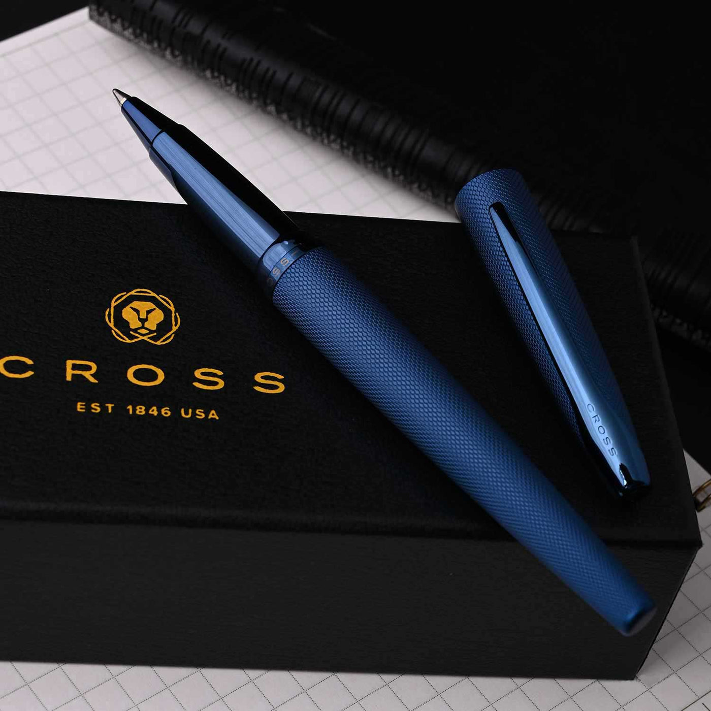 Cross ATX Roller Ball Pen - Sandblasted Dark Blue 6